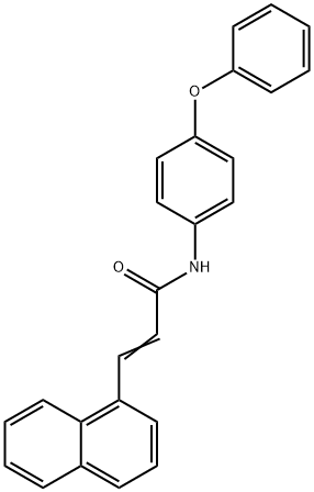 3-(1-NAPHTHYL)-N-(4-PHENOXYPHENYL)ACRYLAMIDE Struktur