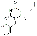 1-BENZYL-6-[(2-METHOXYETHYL)AMINO]-3-METHYLPYRIMIDINE-2,4(1H,3H)-DIONE Struktur