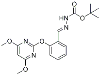 N-[1-AZA-2-[2-[(4,6-DIMETHOXYPYRIMIDIN-2-YL)OXY]PHENYL]ETHENYL]CARBAMIC ACID, TERT-BUTYL ESTER Struktur