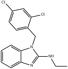 1-(2,4-DICHLOROBENZYL)-N-ETHYL-1H-1,3-BENZIMIDAZOL-2-AMINE Struktur