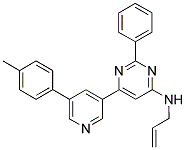 ALLYL-[2-PHENYL-6-(5-P-TOLYL-PYRIDIN-3-YL)-PYRIMIDIN-4-YL]-AMINE Struktur