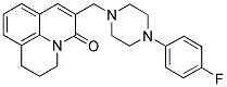 2,3-DIHYDRO-6-[(4-(4-FLUOROPHENYL)PIPERAZIN-1-YL)METHYL]-(1H,5H)-BENZO[IJ]QUINOLIZIN-5-ONE Struktur