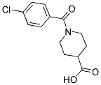 1-(4-CHLOROBENZOYL)-4-PIPERIDINECARBOXYLIC ACID Struktur