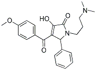 1-(3-(DIMETHYLAMINO)PROPYL)-3-HYDROXY-4-(4-METHOXYBENZOYL)-5-PHENYL-1H-PYRROL-2(5H)-ONE Struktur