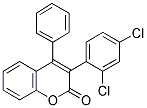 3(2',4'-DICHLOROPHENYL)-4-PHENYLCOUMARIN Struktur