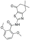 N-(5,5-DIMETHYL-7-OXO-4,5,6,7-TETRAHYDRO-1,3-BENZOTHIAZOL-2-YL)-2,6-DIMETHOXYBENZAMIDE Struktur