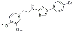 [4-(4-BROMO-PHENYL)-THIAZOL-2-YL]-[2-(3,4-DIMETHOXY-PHENYL)-ETHYL]-AMINE Struktur