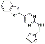 5-(1-BENZOTHIEN-2-YL)-N-(2-FURYLMETHYL)PYRIMIDIN-2-AMINE Struktur