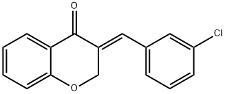 3-[(E)-(3-CHLOROPHENYL)METHYLIDENE]-2,3-DIHYDRO-4H-CHROMEN-4-ONE Struktur