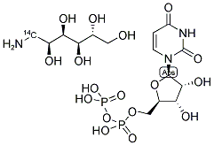 URIDINE 5'-DIPHOSPHATE GLUCOSAMINE, [GLUCOSAMINE 1-14C] Struktur