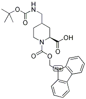 FMOC-L-(4-CIS/TRANS)-HOMOPRO(4-CH2NH-BOC) Struktur