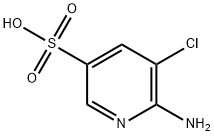 6-AMINO-5-CHLOROPYRIDINE-3-SULFONIC ACID Struktur