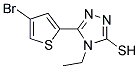 5-(4-BROMO-THIOPHEN-2-YL)-4-ETHYL-4H-[1,2,4]TRIAZOLE-3-THIOL Struktur