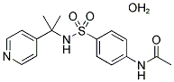 N-[DIMETHYL-(PYRIDIN-4-YL)METHYL]-4-ACETAMIDOBENZENESULFONAMIDE, HYDRATE Struktur