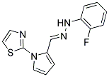 1-(1,3-THIAZOL-2-YL)-1H-PYRROLE-2-CARBALDEHYDE N-(2-FLUOROPHENYL)HYDRAZONE Struktur