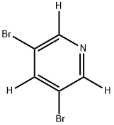 3,5-DIBROMOPYRIDINE-D3 Struktur