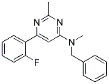 N-BENZYL-6-(2-FLUOROPHENYL)-N,2-DIMETHYLPYRIMIDIN-4-AMINE Struktur