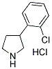 3-(2-CHLORO-PHENYL) PYRROLIDINE HCL Structure