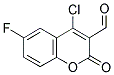 4-CHLORO-6-FLUORO-2-OXO-2H-CHROMENE-3-CARBALDEHYDE Struktur