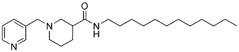 N-DODECYL-1-(3-PYRIDINYLMETHYL)PIPERIDINE-3-CARBOXAMIDE Struktur