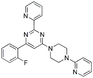 4-(2-FLUORO-PHENYL)-2-PYRIDIN-2-YL-6-(4-PYRIDIN-2-YL-PIPERAZIN-1-YL)-PYRIMIDINE Struktur