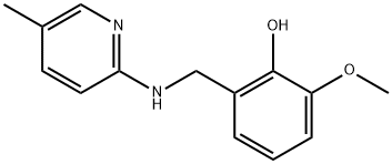 2-METHOXY-6-([(5-METHYL-2-PYRIDINYL)AMINO]METHYL)BENZENOL Struktur