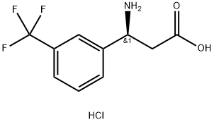 (S)-3-AMINO-3-(3-TRIFLUOROMETHYL-PHENYL)-PROPANOIC ACID HYDROCHLORIDE Struktur