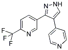 3-[4-(PYRIDIN-4-YL)-1H-PYRAZOL-3-YL]-6-(TRIFLUOROMETHYL)PYRIDINE Struktur