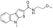 N-(2-METHOXYETHYL)-8-METHYL-8H-THIENO[2,3-B]INDOLE-2-CARBOXAMIDE Struktur