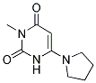 3-METHYL-6-PYRROLIDIN-1-YLPYRIMIDINE-2,4(1H,3H)-DIONE Struktur