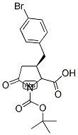 (4R)-BOC-4-(4-BROMOBENZYL)-PYR-OBZL Struktur