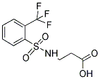 3-([[2-(TRIFLUOROMETHYL)PHENYL]SULFONYL]AMINO)PROPANOIC ACID Struktur