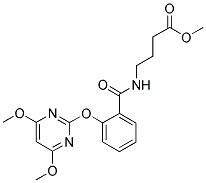 4-[2-[(4,6-DIMETHOXYPYRIMIDIN-2-YL)OXY]BENZAMIDO]BUTYRIC ACID, METHYL ESTER Struktur