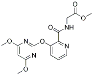 [[[3-[(4,6-DIMETHOXYPYRIMIDIN-2-YL)OXY]PYRIDIN-2-YL]CARBONYL]AMINO]ACETIC ACID, METHYL ESTER Struktur