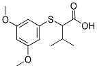 2-[(3,5-DIMETHOXYPHENYL)SULFANYL]-3-METHYLBUTANOIC ACID Struktur