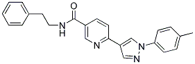 N-PHENETHYL-6-(1-P-TOLYL-1H-PYRAZOL-4-YL)-NICOTINAMIDE Struktur