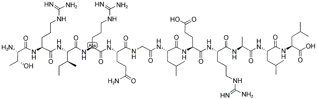 H-THR-ARG-ILE-ARG-GLN-GLY-LEU-GLU-ARG-ALA-LEU-LEU-OH Struktur