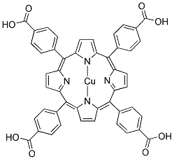 5,10,15,20-TETRAKIS-(4-CARBOXYPHENYL)-PORPHYRIN-CU-(II) Struktur