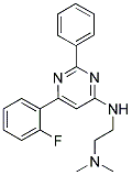 N'-[6-(2-FLUOROPHENYL)-2-PHENYLPYRIMIDIN-4-YL]-N,N-DIMETHYLETHANE-1,2-DIAMINE Struktur