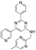 N-[(5-METHYLPYRIMIDIN-2-YL)METHYL]-6-PYRIDIN-3-YL-2-PYRIDIN-4-YLPYRIMIDIN-4-AMINE Struktur