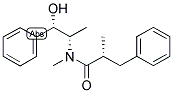 (1S,2S)-PSEUDOEPHEDRINE-(R)-2-METHYLHYDROCINNAMAMIDE Struktur