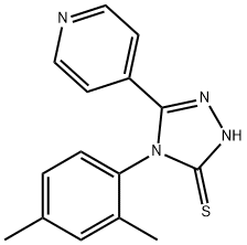 4-(2,4-DIMETHYL-PHENYL)-5-PYRIDIN-4-YL-4H-[1,2,4]TRIAZOLE-3-THIOL Struktur