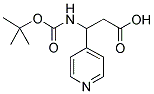 3-TERT-BUTOXYCARBONYLAMINO-3-PYRIDIN-4-YL-PROPIONIC ACID Struktur