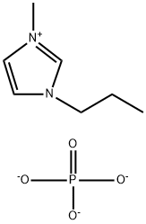 りん酸1-メチル-3-プロピルイミダゾリウム, 99% 化學構(gòu)造式