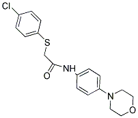 2-[(4-CHLOROPHENYL)SULFANYL]-N-(4-MORPHOLINOPHENYL)ACETAMIDE Struktur