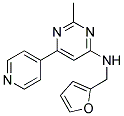 N-(2-FURYLMETHYL)-2-METHYL-6-PYRIDIN-4-YLPYRIMIDIN-4-AMINE Struktur