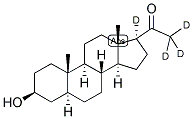 5ALPHA-PREGNAN-3BETA-OL-20-ONE-17ALPHA,21,21,21-D4 Struktur