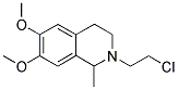 2-(2-CHLOROETHYL)-6,7-DIMETHOXY-1-METHYL-1,2,3,4-TETRAHYDROISOQUINOLINE Struktur