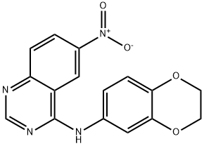 N-(2,3-DIHYDRO-1,4-BENZODIOXIN-6-YL)-6-NITRO-4-QUINAZOLINAMINE Struktur