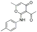 3-ACETYL-6-METHYL-2-P-TOLYLAMINO-PYRAN-4-ONE Struktur